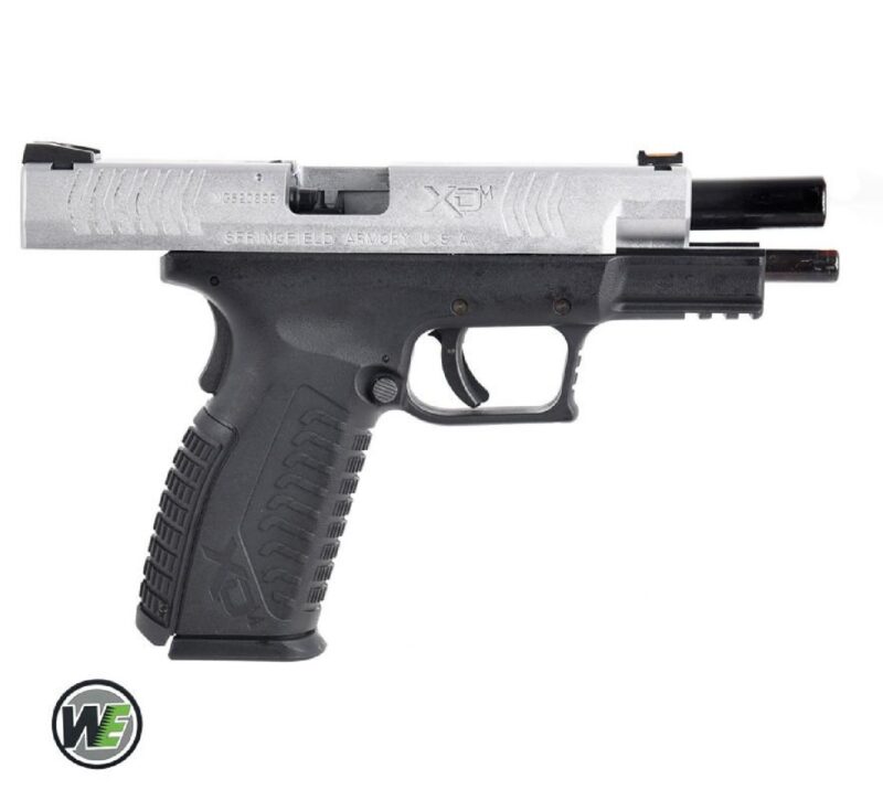 WE Springfield Armory XDM 4.5" Silver 2-Tone GBB Airsoft Tabanca - Görsel 7