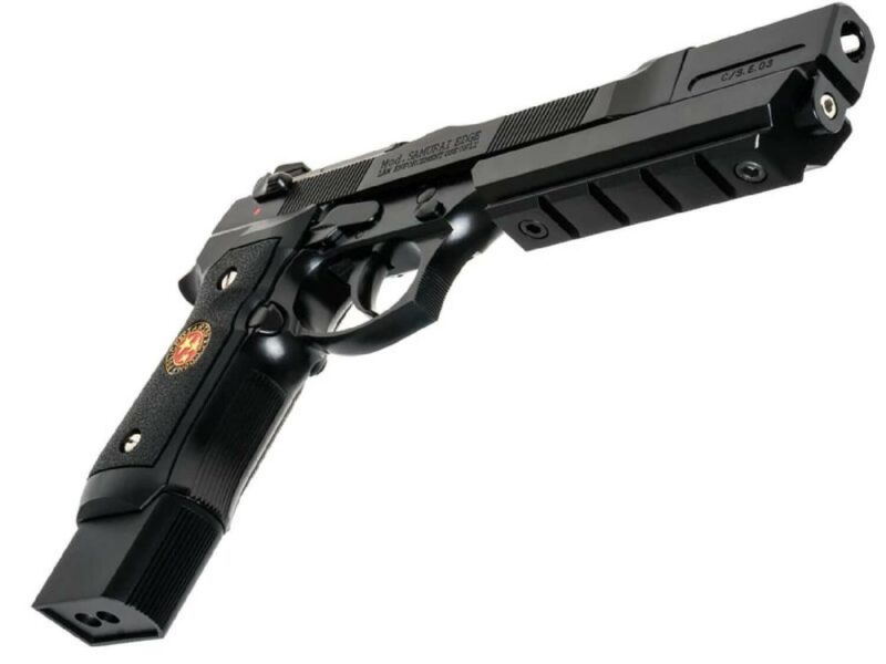 WE-Tech Custom Barry Burton BioHazard M92 Gen 1 Siyah GBB Airsoft Tabanca - Görsel 3