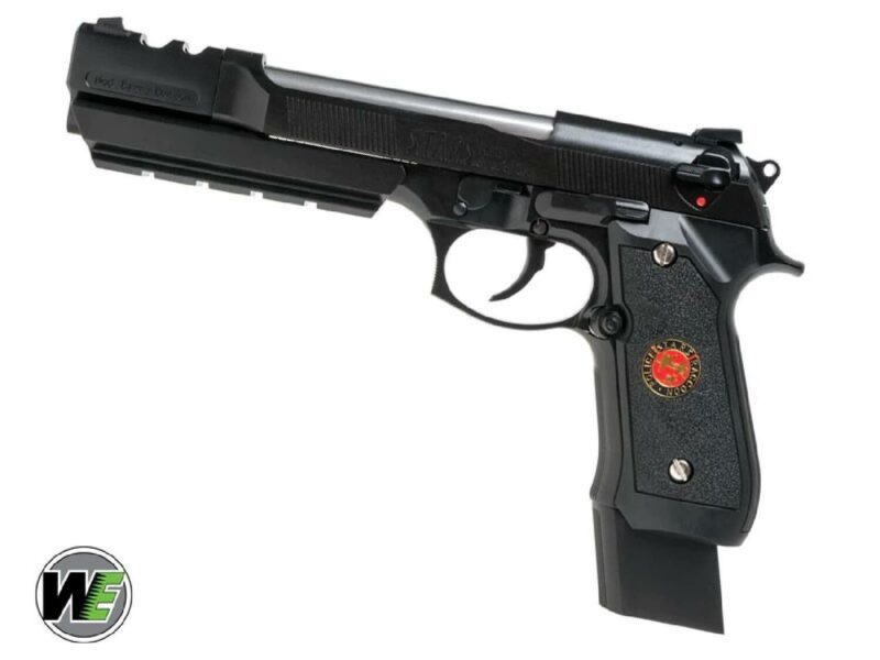WE-Tech Custom Barry Burton BioHazard M92 Gen 1 Siyah GBB Airsoft Tabanca - Görsel 4