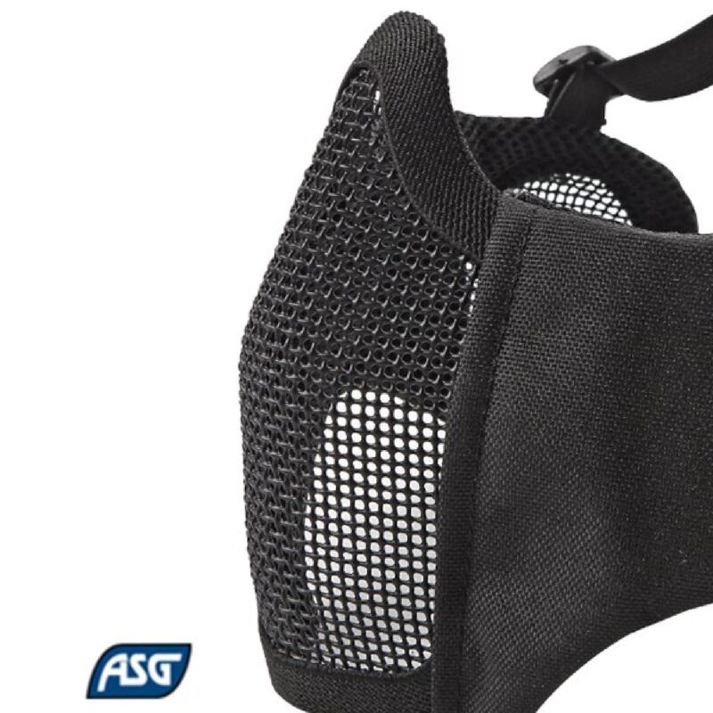 ASG Kulak ve Ağız Korumalı Siyah Airsoft Maske - Görsel 2