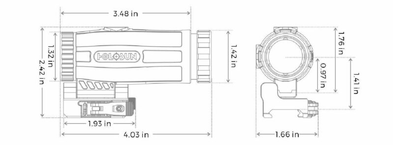 HOLOSUN HM3X 3x Magnifier Yakınlaştırıcı - Görsel 5