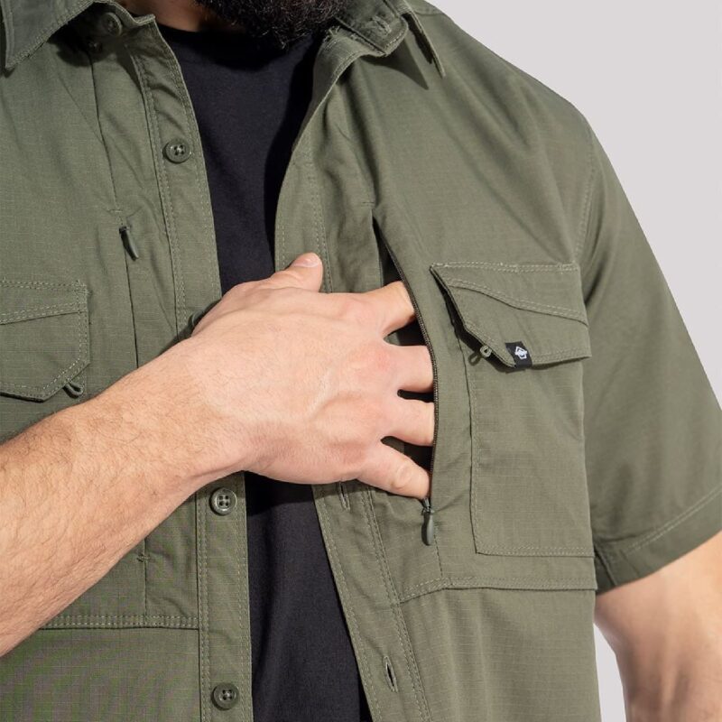 Pentagon Plato Shirt Short Kısa Kollu Siyah Taktik Gömlek - Görsel 3