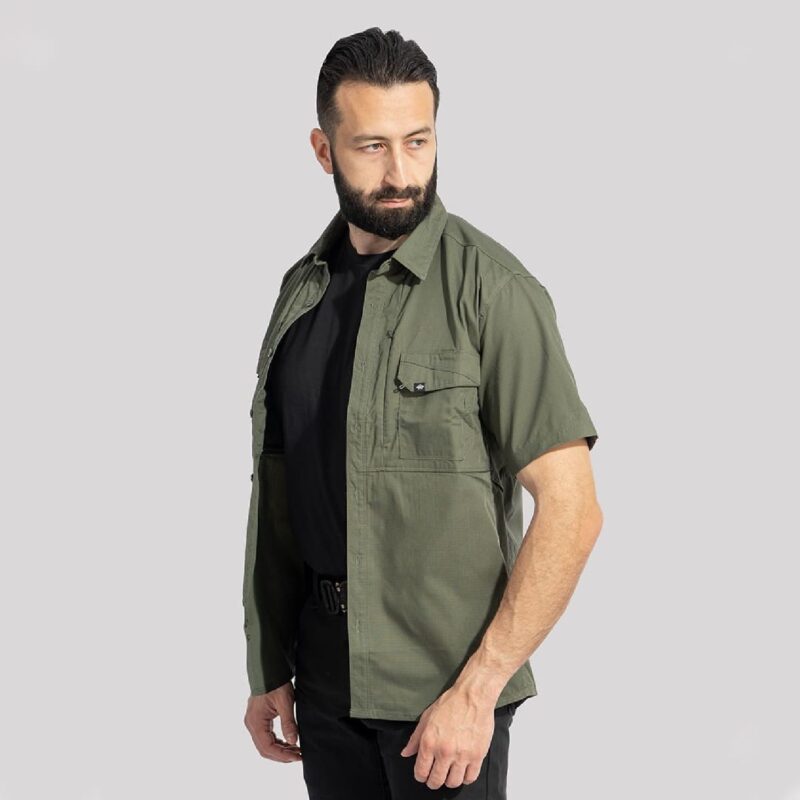 Pentagon Plato Shirt Short Kısa Kollu Siyah Taktik Gömlek - Görsel 5
