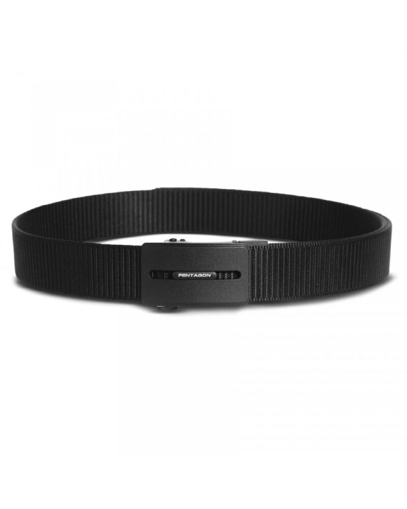Pentagon Regal Belt 35mm "BLK" STD Şişe Acacağı Detaylı Siyah Kemer