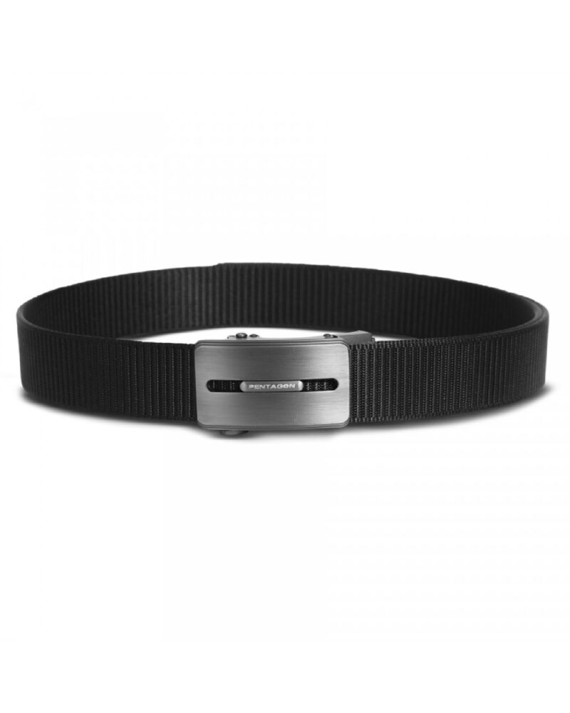 Pentagon Regal Belt 35mm "STL" STD Şişe Acacağı Detaylı Siyah Kemer