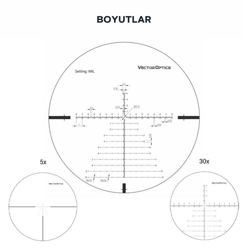 Vector Optics Continental 5-30x56 FFP Tüfek Dürbünü - Görsel 2