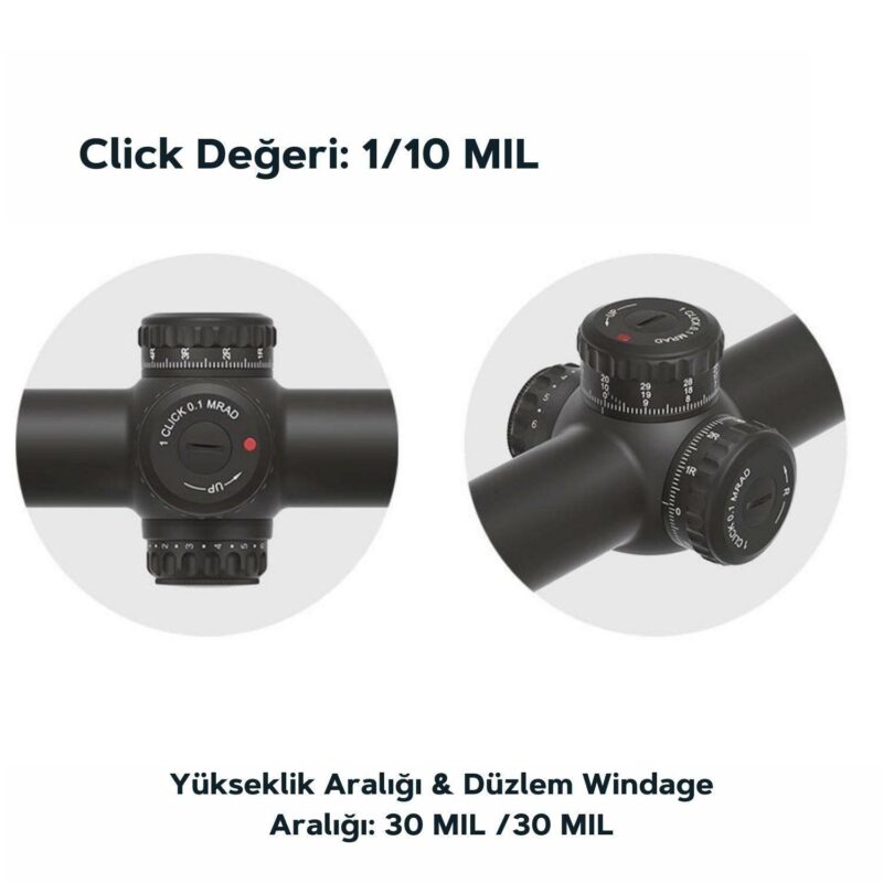 Vector Optics Continental x10 1-10x28ED FFP LPVO Tüfek Dürbünü - Görsel 2
