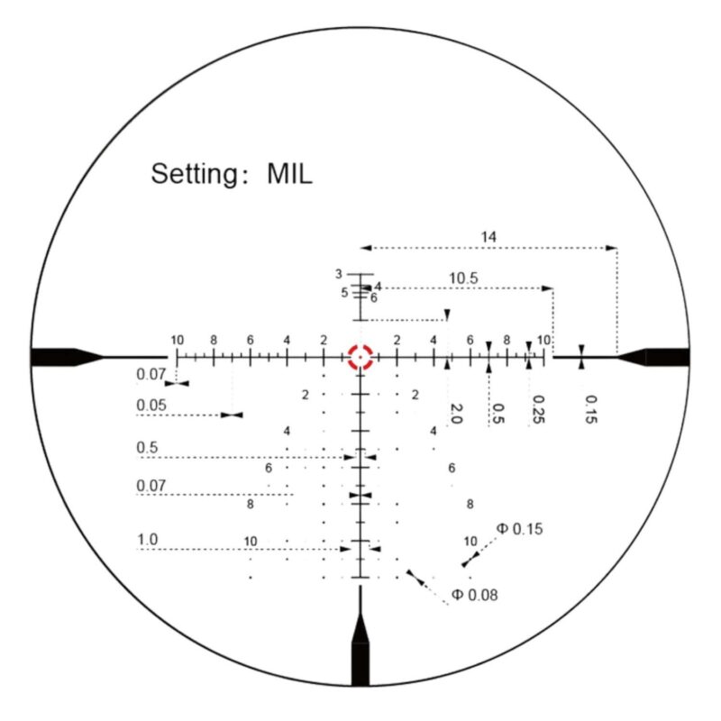 Vector Optics Continental x10 1-10x28ED FFP LPVO Tüfek Dürbünü - Görsel 6