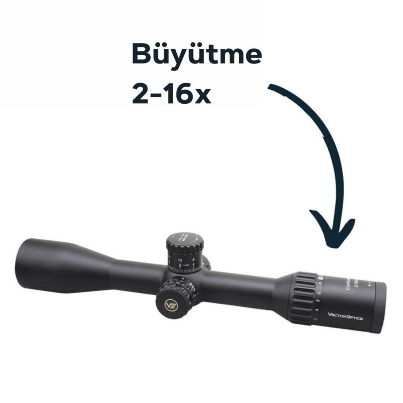 Vector Optics Continental x8 2-16x44 SFP ED Tactical Tüfek Dürbünü - Görsel 2