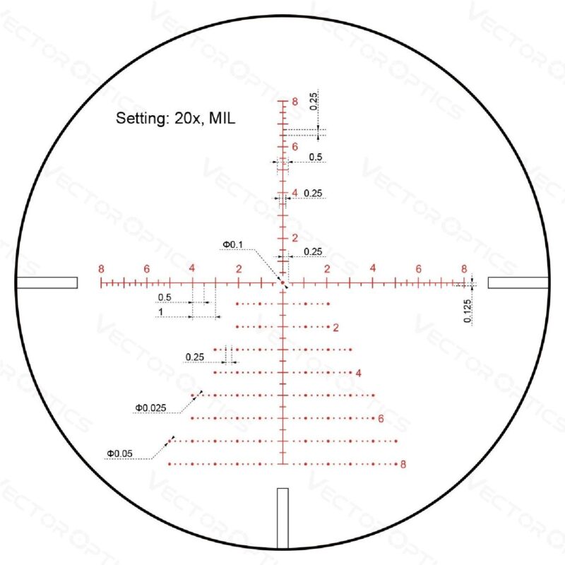 Vector Optics Continental x8 3-24x56 ED SFP Zero Stop Taktik Tüfek Dürbünü - Görsel 2