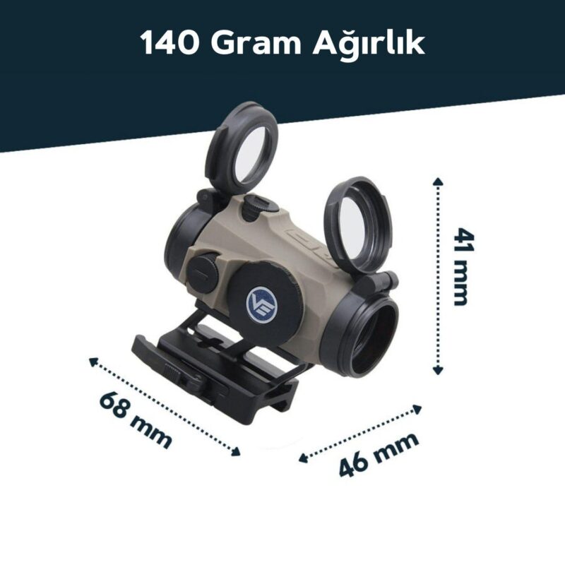 Vector Optics Maverick-IV 1x20 Mini Rubber Armored SOP Red Dot Nişangah - Görsel 2