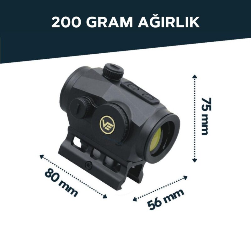 Vector Optics Scrapper Gen3 1x29 2MOA RD Red Dot Nişangah - Görsel 2