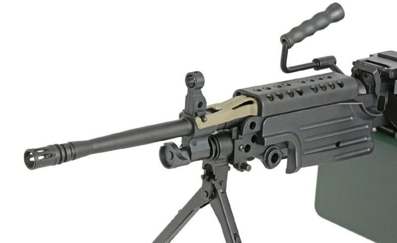A&K FN Licensed M249 MKII Siyah Full Metal LMG AEG Airsoft Tüfek - Görsel 3