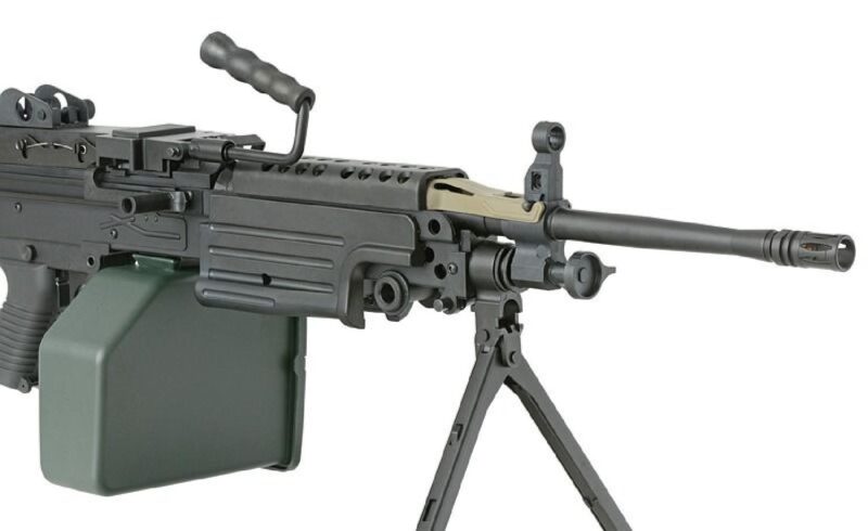 A&K FN Licensed M249 MKII Siyah Full Metal LMG AEG Airsoft Tüfek - Görsel 4