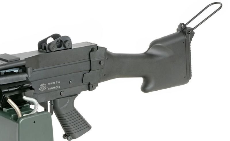 A&K FN Licensed M249 MKII Siyah Full Metal LMG AEG Airsoft Tüfek - Görsel 5