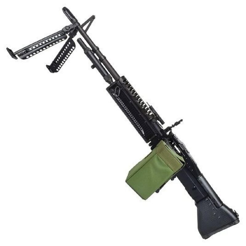 A&K M60 Siyah Full Metal LMG AEG Airsoft Tüfek - Görsel 2