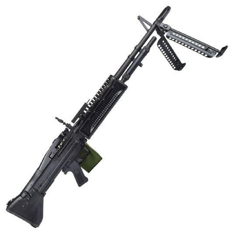 A&K M60 Siyah Full Metal LMG AEG Airsoft Tüfek - Görsel 3