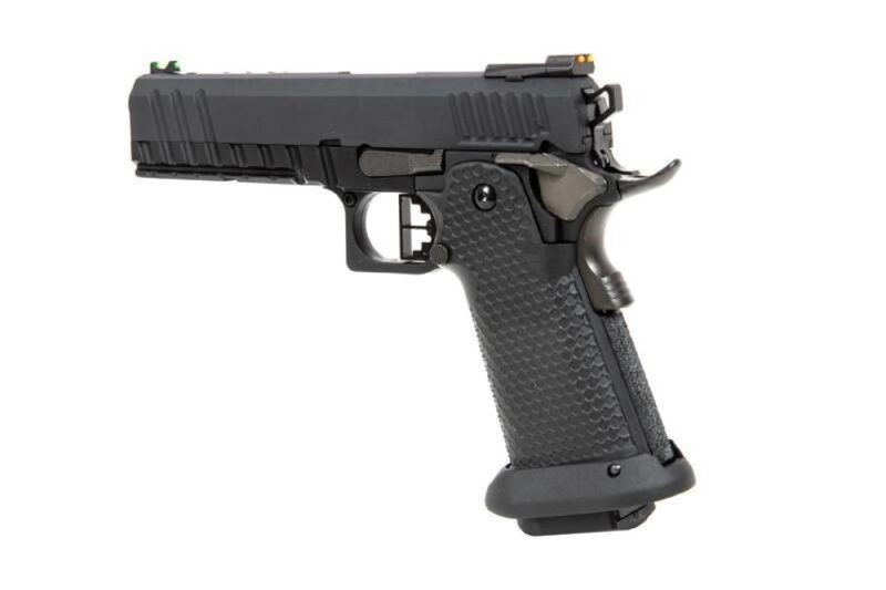AW HX2003 Black Ace Hi-Capa Full Metal GBB Airsoft Tabanca - Görsel 5