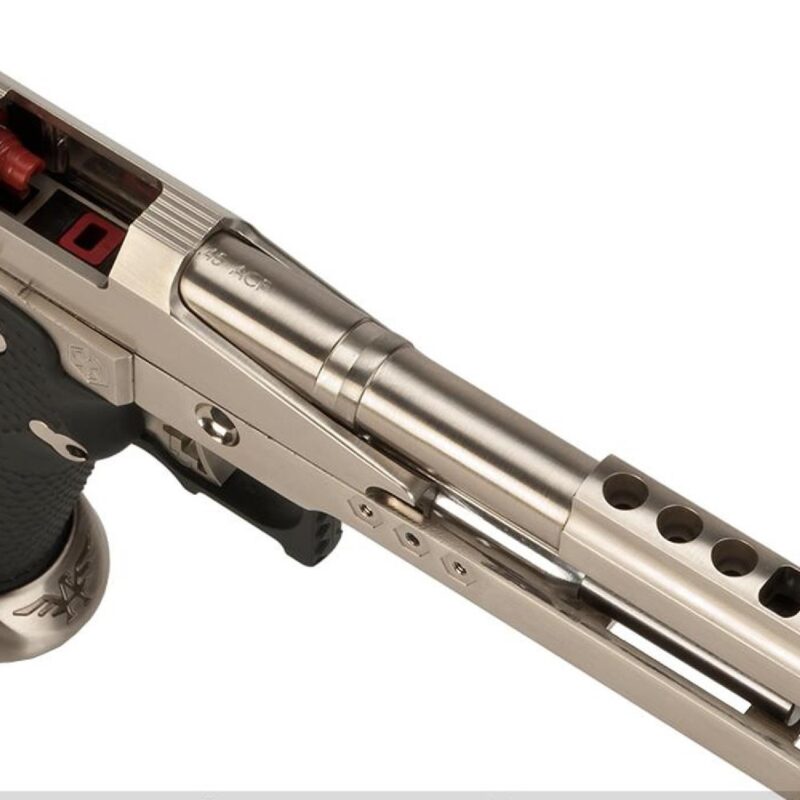 AW HX2201 Gold Standard IPSC Turnuva Gümüş GBB Airsoft Tabanca - Görsel 6