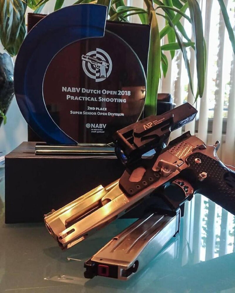 AW HX2201 Gold Standard IPSC Turnuva Gümüş GBB Airsoft Tabanca - Görsel 7