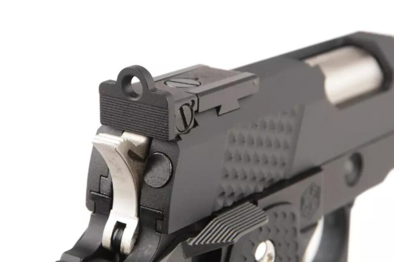 AW HX2202 Split Siyah IPSC Turnuva GBB Airsoft Tabanca - Görsel 5