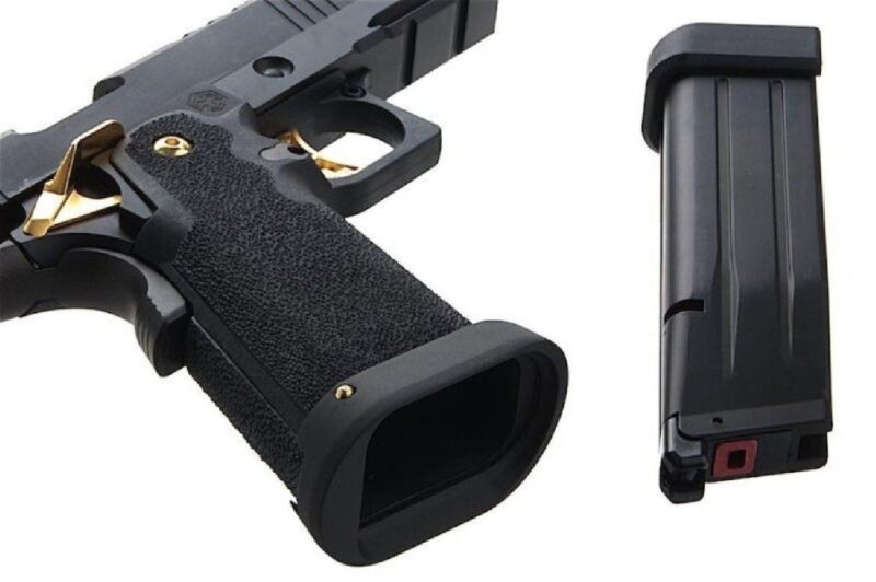 AW HX2701 5.1" Hi-Capa Slide Cut Black & Gold GBB Airsoft Tabanca - Görsel 4