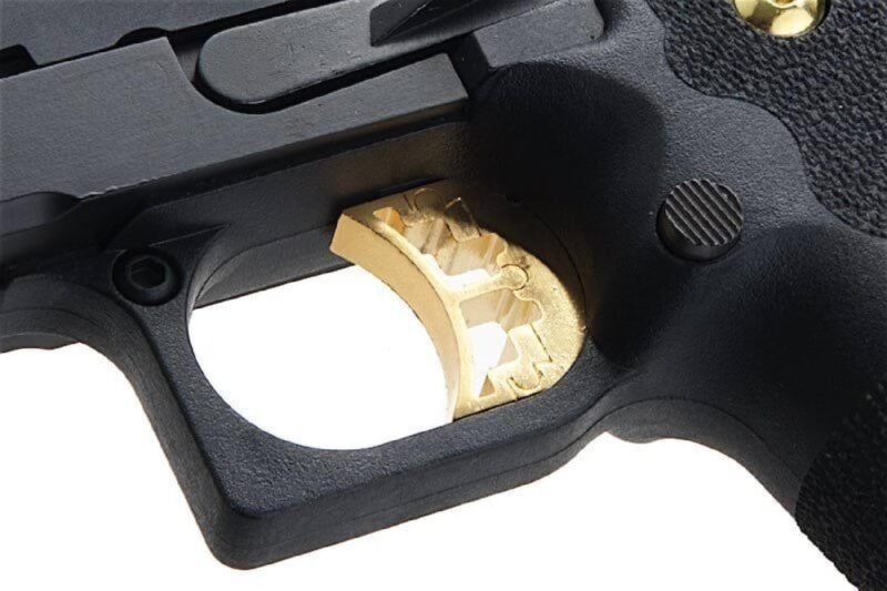 AW HX2711 4.3" Hi-Capa Slide Cut Compact Black & Gold GBB Airsoft Tabanca - Görsel 5