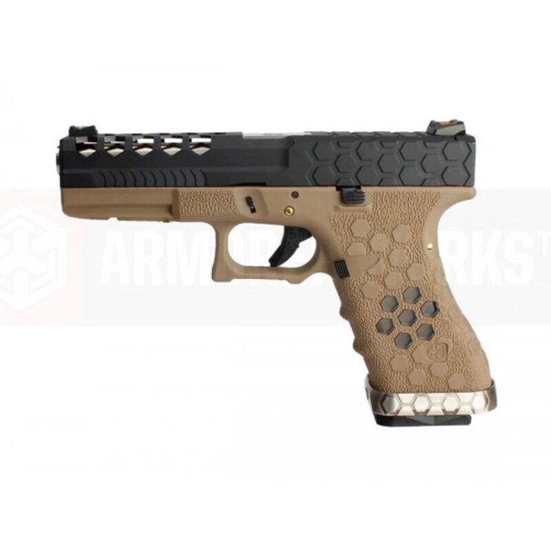 AW VX0111 Hex Cut Signature Model 1.7 Tan & Siyah GBB Airsoft Tabanca - Görsel 5