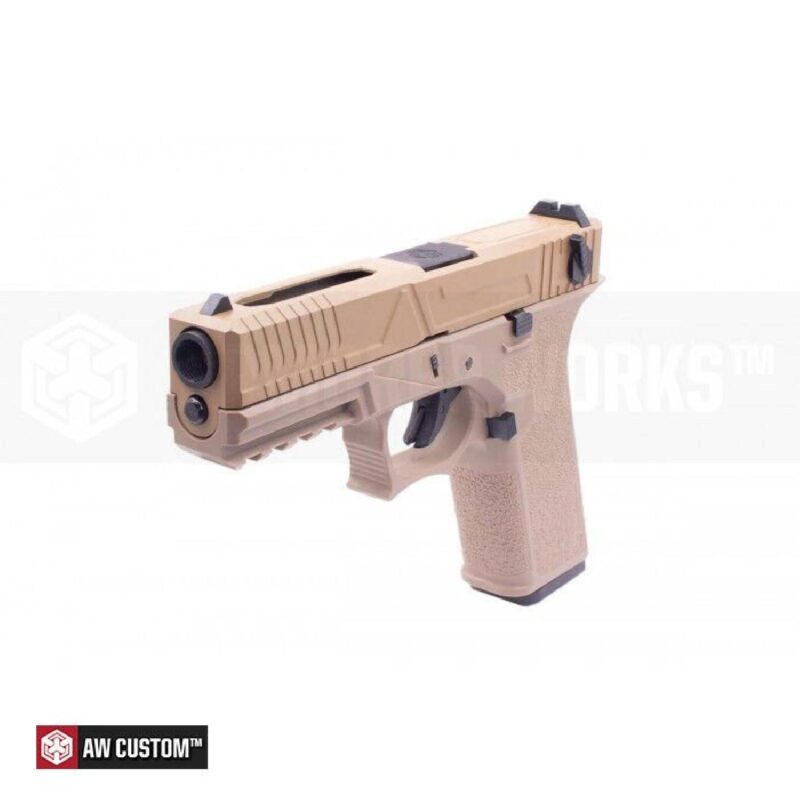 AW VX8301 Glock 18 Agency Full Auto Tan GBB Airsoft Tabanca - Görsel 2