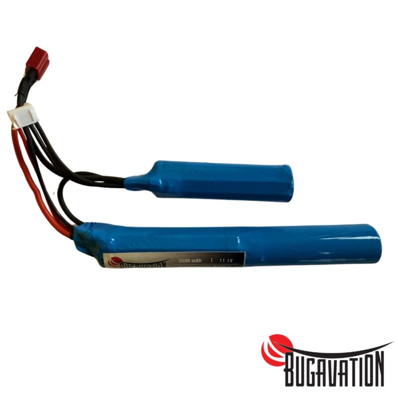 Bugavation Airsoft Lityum Iyon Pil 11.1v 3500 mAh 2 Yaprak T-Plug - Görsel 2