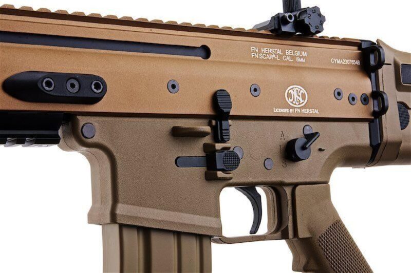 CYMA FN Lisanslı SCAR-L Tan AEG Airsoft Tüfek - Görsel 4