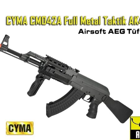 CYMA Taktik AK47 Full Metal Siyah AEG Airsoft Tüfek
