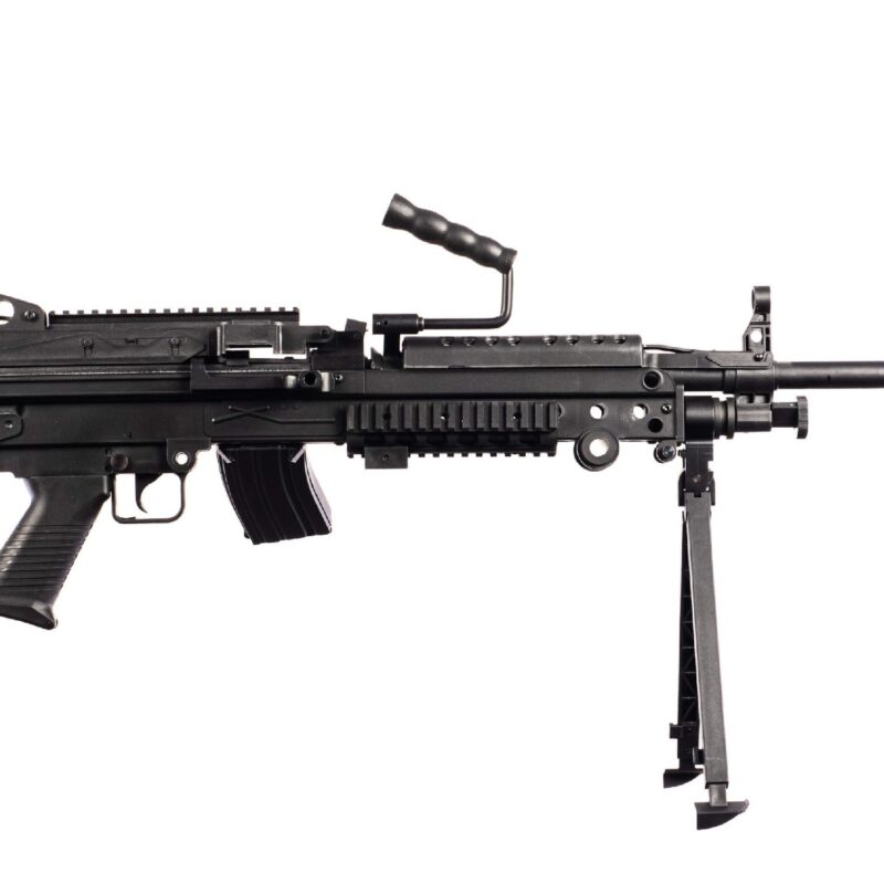 DBOYS M249 MK2 LMG Siyah AEG Airsoft Tufek - Görsel 2