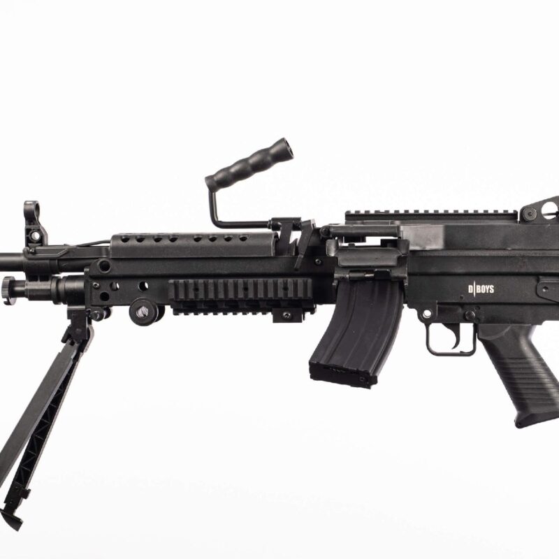 DBOYS M249 MK2 LMG Siyah AEG Airsoft Tufek - Görsel 5