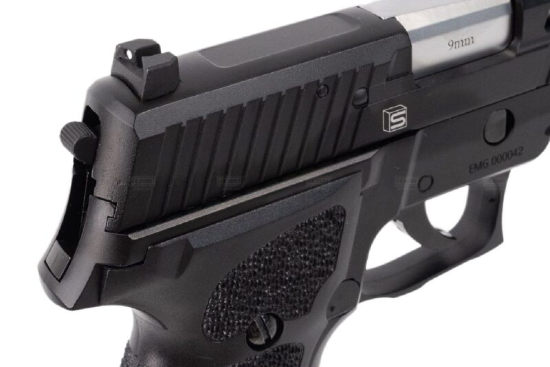 EMG Helios Salient Arms International Lisanslı SIG P226 Siyah CO2 Blowback Airsoft Tabanca - Görsel 5