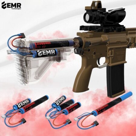 EMR Airsoft Lityum Iyon Pil 11.1v 3500mAh 2 Yaprak T-Plug