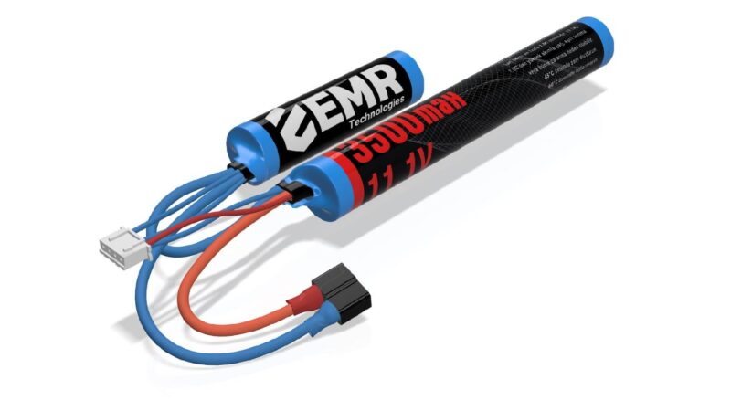 EMR Airsoft Lityum Iyon Pil 11.1v 3500mAh 2 Yaprak T-Plug - Görsel 2