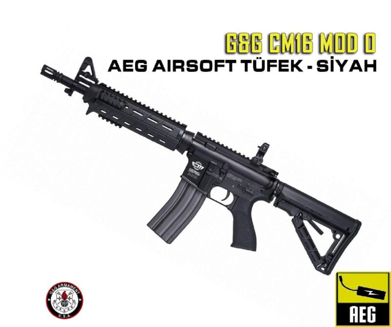 G&G CM16 MOD0 Siyah AEG Airsoft Tüfek