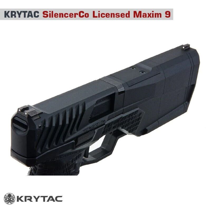 KRYTAC SilencerCo Maxim9 Siyah CO2 Blowback Airsoft Tabanca - Görsel 5