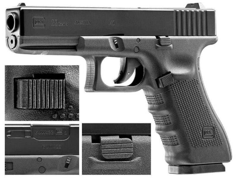 UMAREX Glock 22 Gen4 CO2 NBB Airsoft Tabanca - Görsel 3