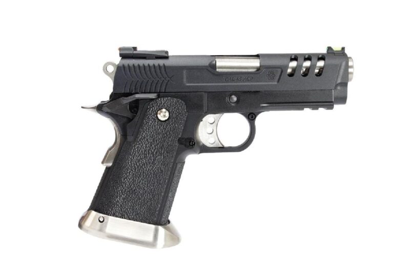 WE COLT Hi-Capa 3.8" DEI Silver Full Auto GBB Airsoft Tabanca