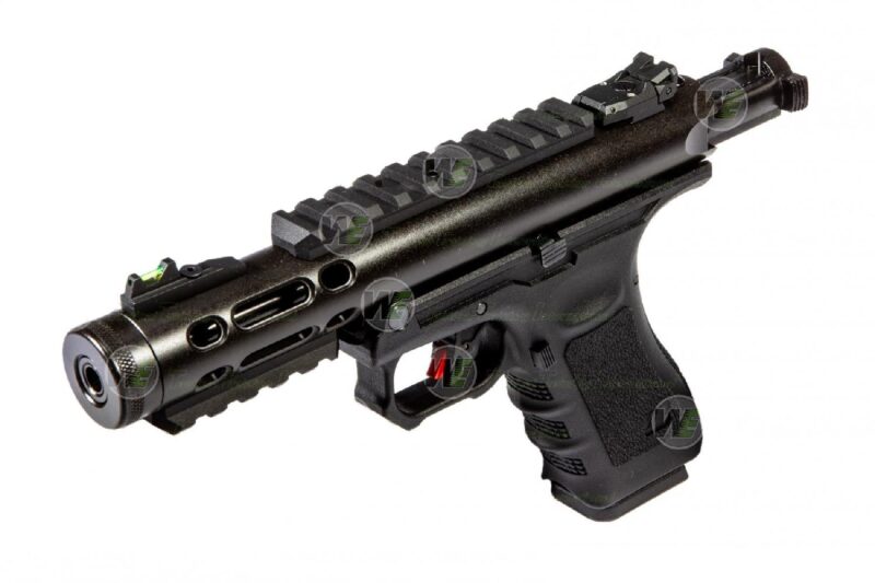 WE GALAXY BK Glock/Ruger Hybrid Black GBB Airsoft Tabanca - Görsel 3