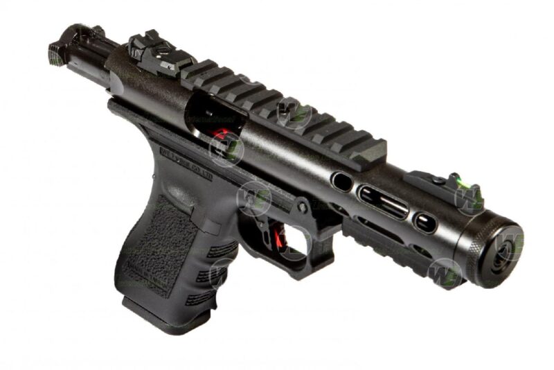 WE GALAXY BK Glock/Ruger Hybrid Black GBB Airsoft Tabanca - Görsel 6