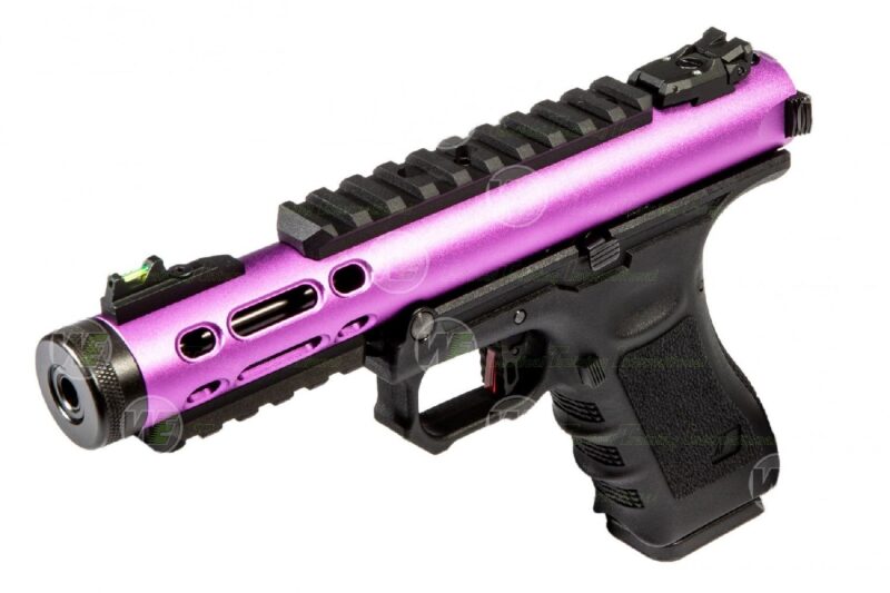 WE GALAXY PL Glock/Ruger Hybrid Purple GBB Airsoft Tabanca - Görsel 2