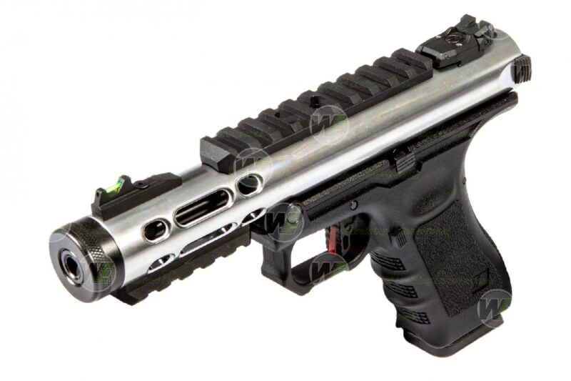 WE GALAXY SV Glock/Ruger Hybrid Silver GBB Airsoft Tabanca - Görsel 2