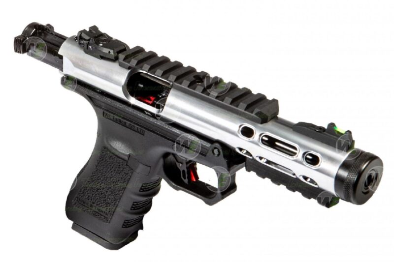 WE GALAXY SV Glock/Ruger Hybrid Silver GBB Airsoft Tabanca - Görsel 5