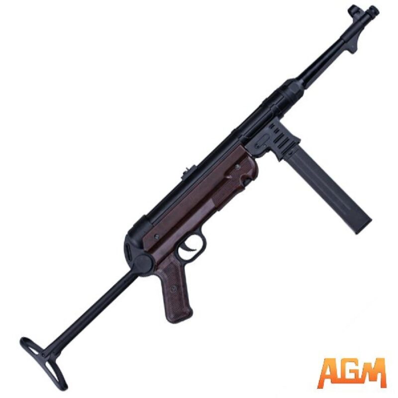 AGM MP-007 MP40 SMG Siyah & Ağaç AEG Airsoft Tüfek - Görsel 5