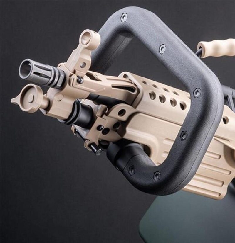 A&K Mugen M249 MK46 Para SAW LMG Tan AEG Airsoft Tüfek - Görsel 3