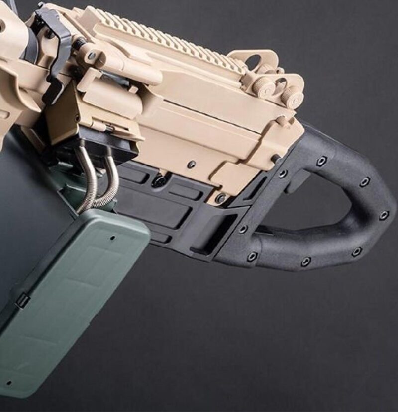 A&K Mugen M249 MK46 Para SAW LMG Tan AEG Airsoft Tüfek - Görsel 5