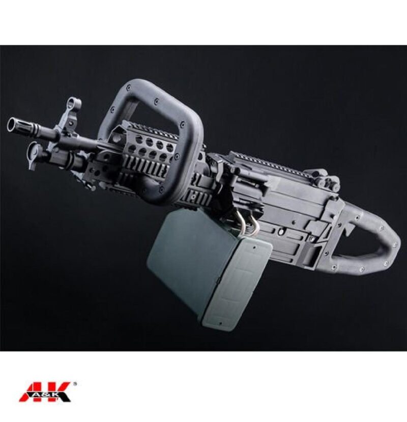A&K Mugen M249 MK46 SAW LMG Siyah AEG Airsoft Tüfek - Görsel 2
